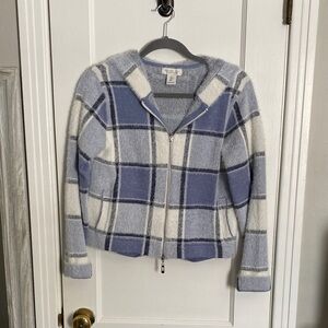 Rachel Zoe Textured Knit in Blue and White